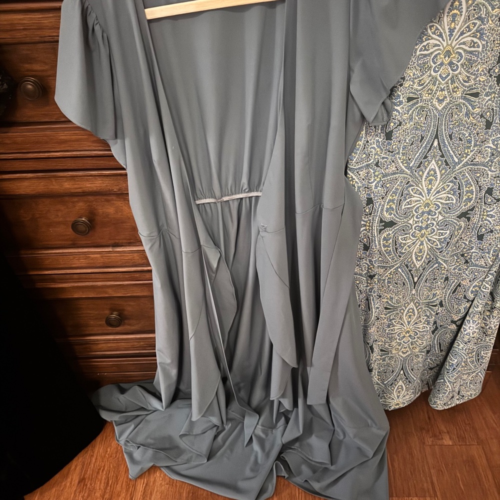 Blue wrap dress - size small